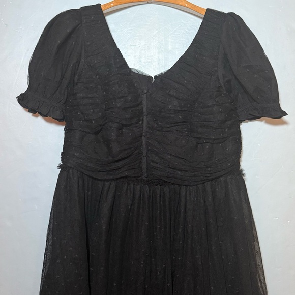 IVY CITY Co Black Dress Womens M / L the Gala Dress Tulle Wedding Cocktail - Picture 4 of 14